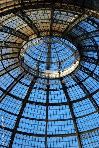 Vittorio Emanuele II Gallery, glass dome, Milan, Italy