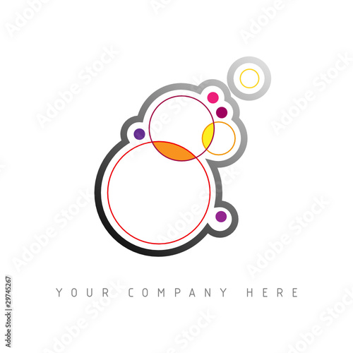 logo picto web cercle marketing pub commerce design icône