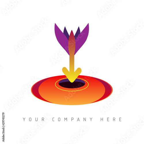 logo picto web flèche marketing pub commerce design icône