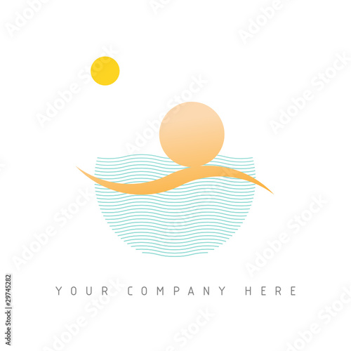 logo picto web marketing vacances commerce design icône été