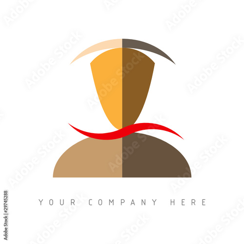 logo picto web homme marketing pub commerce design icône