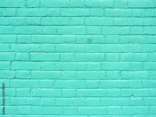 Blue brick wall