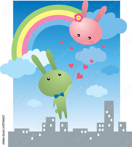 Rabbits Lover in Valentine's Day