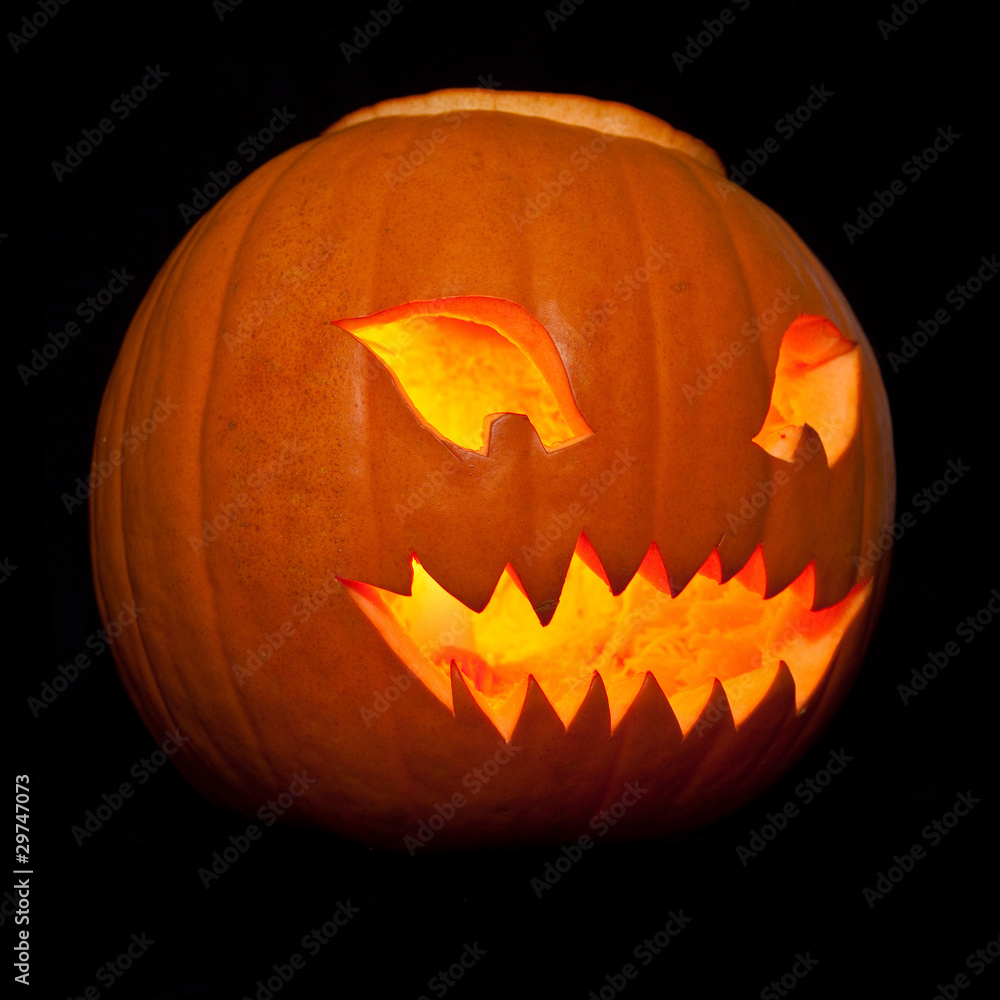 Fototapeta premium Halloween pumpkin lantern