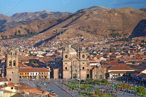 The main square In Cuzco – Plaza de Armas, Peru