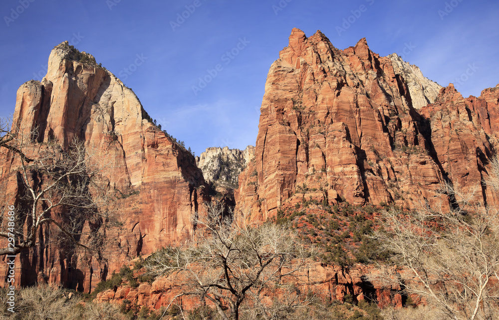 Court of Patricarchs Zion Canyon National Park Utah