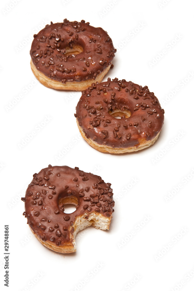 Chocolate covered ring donuts Chocolate covered ring donuts