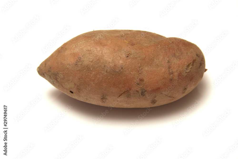 Sweet Potato's isolated on a white studio background. Sweet Potato's isolated on a white studio background.