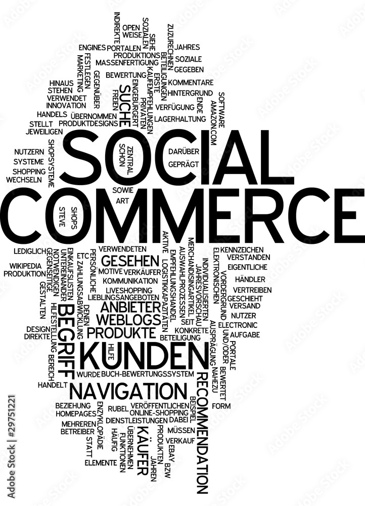 Obraz premium Social Commerce