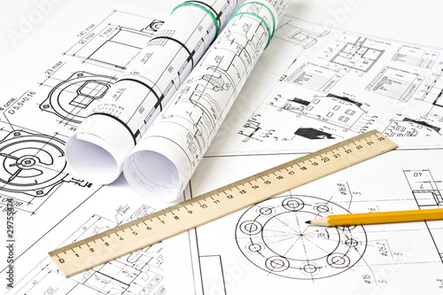 The engineering drawing
