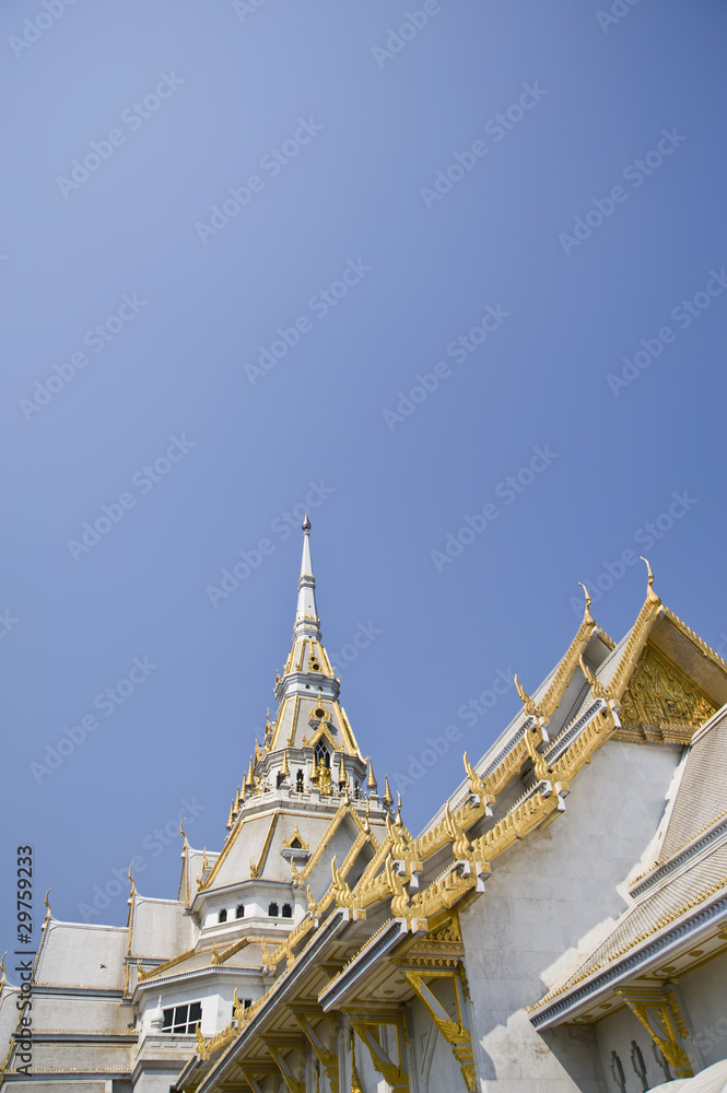 Fototapeta premium thai temple,So Thon Temple Chachoengsao In Thailand