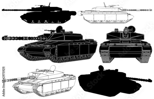 Military Tank Vector 01