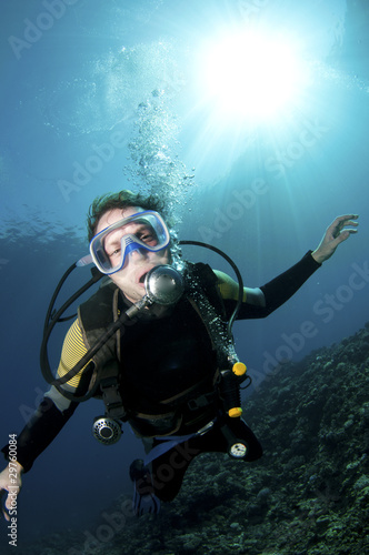 scuba diver having fun © JonMilnes