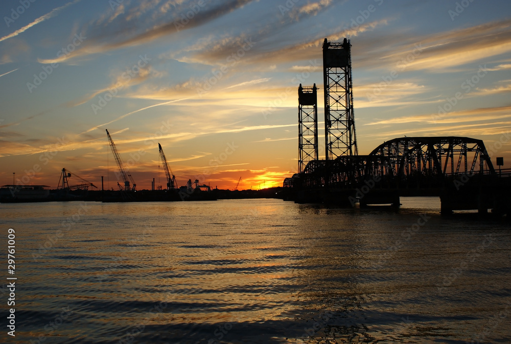 Fototapeta premium Jordan Bridge Sunset