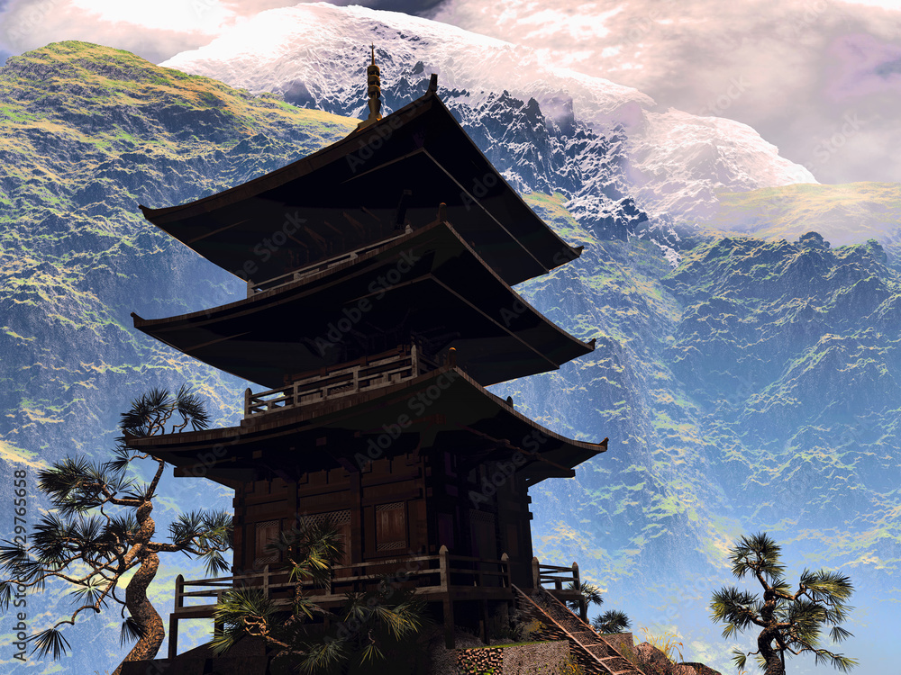 Fototapeta premium Zen Buddhist temple