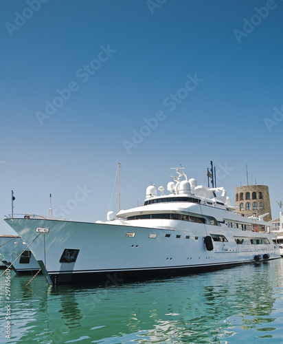 Millionaire's luxury yacht