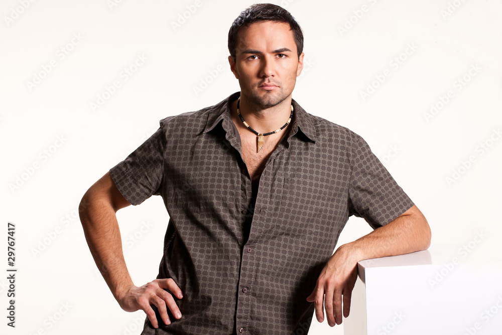 Young Man On Isolated Background Young Man On Isolated Background