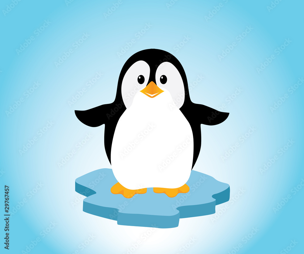 Obraz premium Penguin on Ice