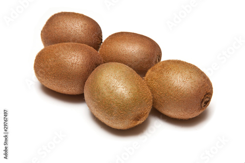 Kiwi Fruit isolated on a white studio background.