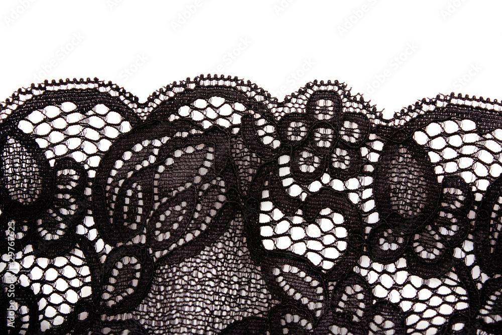 Obraz premium Lace closeup isolated on white