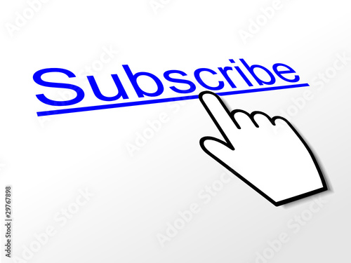 "SUBSCRIBE" Hyperlink (free registration join now web button)