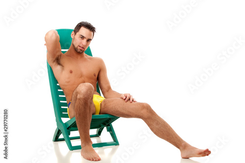 Man in Swimwear