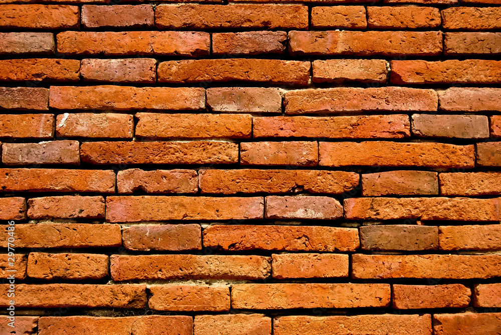 Obraz premium old orange brick wall background