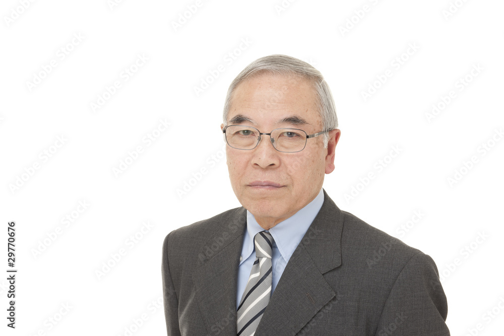 old Japanese male businessman old Japanese male businessman