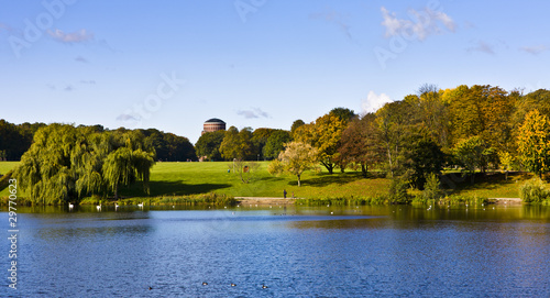 Stadtparksee Panorama Herbst 1