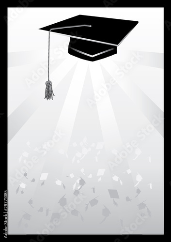Mortar in graduation in grey