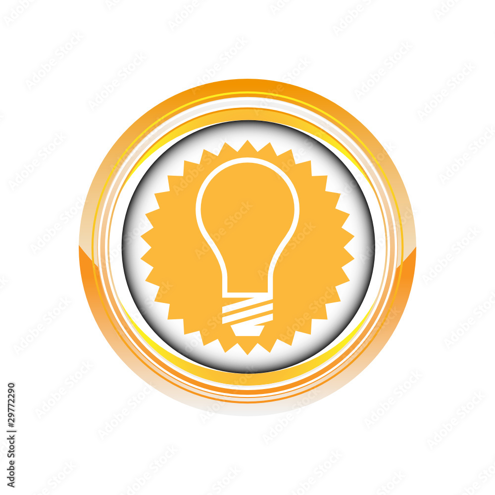 ampoule lumière énergie logo picto web icône design symbole Stock Vector |  Adobe Stock