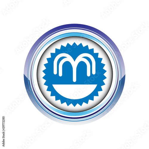 fontaine cure thermalisme logo picto web icône design symbole