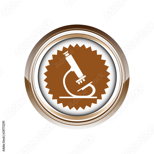 microscope laboratoire logo picto web icône design symbole