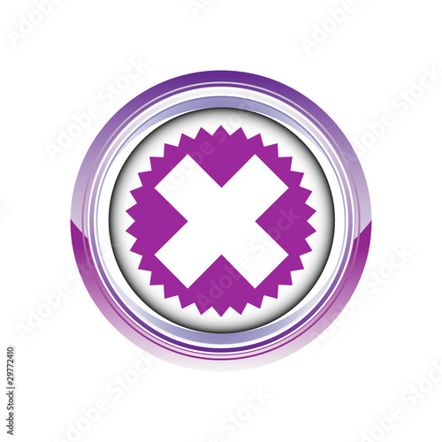 croix X interdit logo picto web icône design symbole