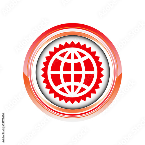 globe monde terre logo picto web icône design symbole