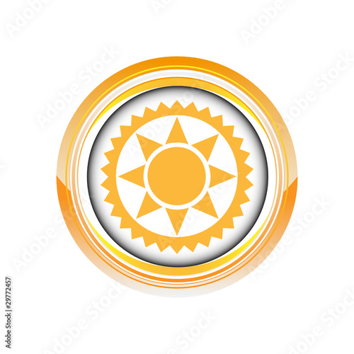soleil été chaleur beau logo picto web icône design symbole