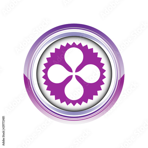 feuille trèfle croix logo picto web icône design symbole