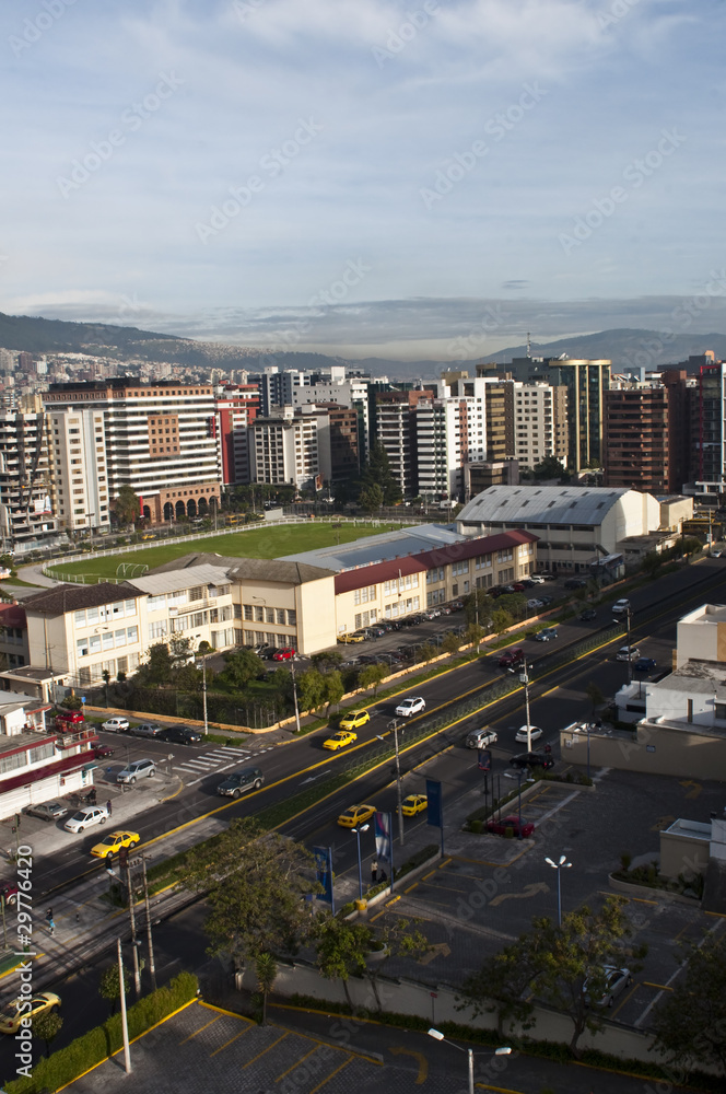 Skyscrapers of modern Quito