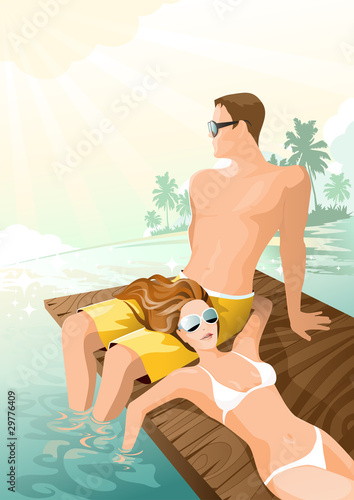 couple at the beach