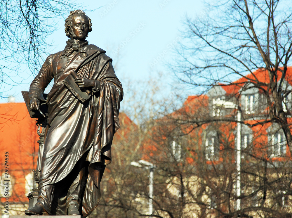 Fototapeta premium Felix Mendelssohn-Bartholdy-Denkmal in Leipzig