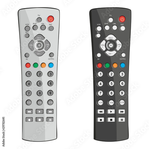 fully editable vector illustration remote control