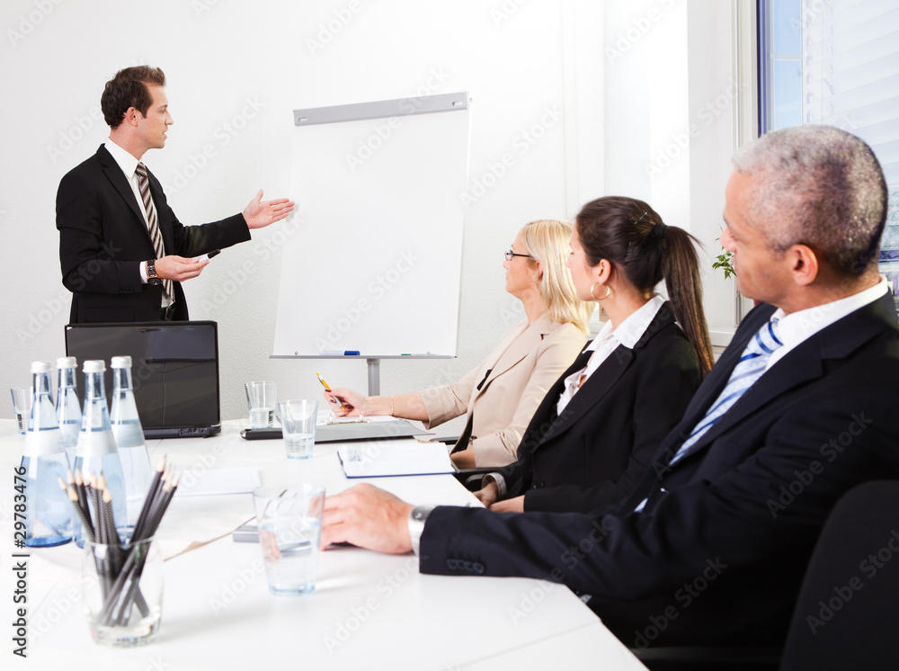 Businessman giving a presentation Businessman giving a presentation