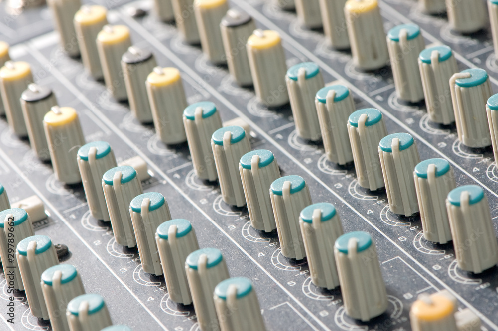 Obraz premium Studio sound mixer