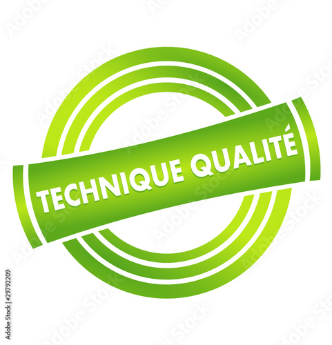 technique qualité sur vignette verte