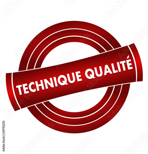 technique qualité sur vignette rouge