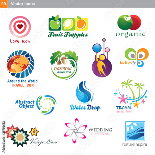 Vector icons – different designs