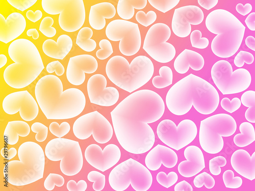 vintage background with hearts