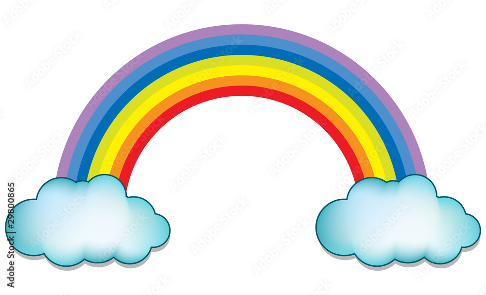 rainbow with cloud rainbow with cloud