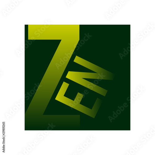 zen détente logo picto icone symbole mot alphabet graphisme