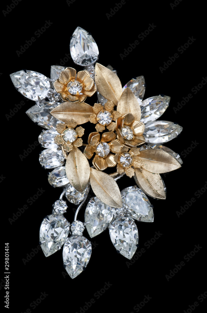 sparkling vintage brooch